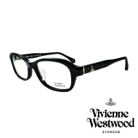 【Vivienne Westwood】線條壓紋立體土星光學眼鏡(黑 VW318_01)