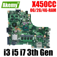 X450CC For ASUS X450CC X450VC X450CA X450C Y481C X450CL Laptop Motherboard With 1007U I3 I5 I7 CPU 0G/2G/4G-RAM GT720M