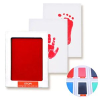 #N_A - 兒童手足印泥免洗印油 嬰兒足跡防偽手足印臺隔層不髒手印泥