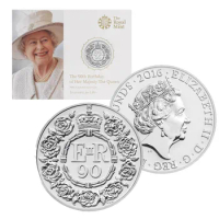 2016 Great Britain 1 oz Silver Queen Elizabeth II 90th Birthday Silver Coin