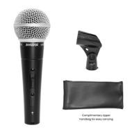 Metal SM58 cardioid Dynamic Microphone For Stage Singing Professional Wired Microphone for Shure Karaoke Recording Vocal