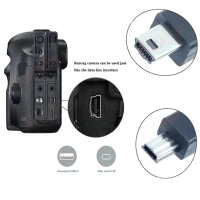 Kabel AV/C RCA Pengganti untuk AVC DC400ST bagi model EOS 1D, 1D X, 500D, 550D, 5D Mark III, 600D, 6