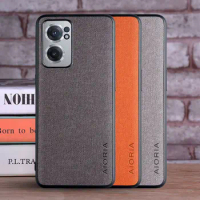 Textile Leather Case for Oneplus Nord CE 2 5G CE2 soft TPU with back hard PC material protection cover