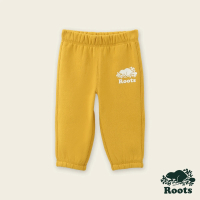 【Roots】Roots嬰兒-絕對經典系列 海狸LOGO休閒棉褲(蜂蜜金黃)