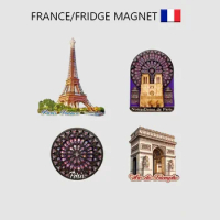 French Wooden Refrigerator Magnet Sticker Paris Arc De Triomphe Creative Souvenir Wooden Refrigerator Sticker Gifts for Kids