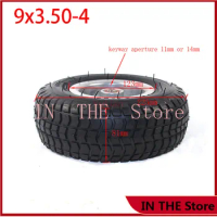 High quality 9x3.50-4 pneumatic tire wheel, used for electric scooter, pocket bike, lawn mower, kart 9 * 3.50-4 wheel
