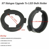 2X H7 LED Retainer Clip Adapter Holder Headlight Bulb For-Polo Touran Gran Lavida Skoda Octavia Morris Garages Grand
