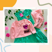 Toko Sitystore - Little pineapple LP 115 - oneset dress blazer dan hijab free slingbag, Baju anak pe