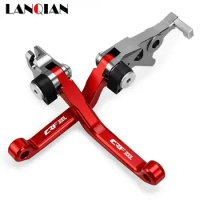 For HONDA CRF300L CRF 300L CRF300 L 2021 Motorcoss Pit Dirt Bike Pivot Foldable Brake Clutch Levers With LOGO CRF300L