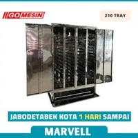 Mesin Pengering Ompreng 210 Tray - Pengering Ompreng MBG Stainless 210 Tray