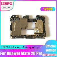 Original For HUAWEI Mate 20 Pro Motherboard 128GB 100% Unlocked Logic Board For HUAWEI Mate 20 Pro Mainboard WIth Full Chips