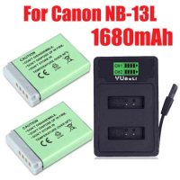 NB 13L NB13L NB-13L 1680mah Battery Charger for Canon PowerShot G5X G7X G9X G7 X Mark II G9 X,SX620 SX720 SX730 HS Batteries