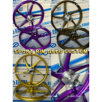 Dijual Rim Hub Custom G500 1.4/1.4x17 Y15ZR Y16ZR/Y15 5 Spoke Custom Rim Hub Ego Disc/Bronze hitam S