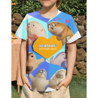 Summer SEALOOK Children's T-shirt 3D Cartoon Printed O-Neck High Quality Children's Clothing 3D Cart