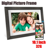 10.1 Inch Digital Photo Frame WIFI IPS 1280x800 HD Touch Screen 32GB Smart Photo Frame APP Control Detachable Holder for Gift