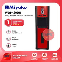 DISPENSER GALON BAWAH MIYAKO WDP-200H / WDP200H GARANSI RESMI (MEDAN)