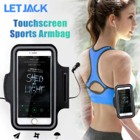 4.7-5.5inch Outdoor Reflective Running Sports Armband Phone Bag For iPhone Samsung Xiaomi Huawei Oppo Touch Screen Gym Armbands