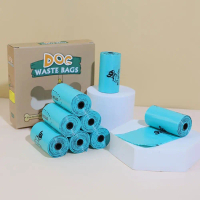 gootrades หนาขึ้น HDPE + Epi ถุงขยะสุนัข กลิ่นลาเวนเดอร์ แบบพกพาได้ เครื่องจ่ายถุงอึสุนัข พร้อมตะขอแ