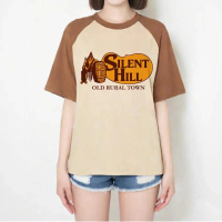เสื้อเชิ้ต Silent Hill, หญิง, สี Pastel Pop Culture Punk, เสื้อยืดผู้หญิงยุค 2000s มหาวิทยาลัย, เสื้