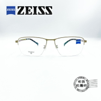 ◆明美鐘錶眼鏡◆ZEISS 蔡司 ZS22122LB 717/斯文霧銀色造型半框/鈦鋼光學鏡架