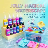 Mainan magical jelly Waterscape, mainan edukasi DIY bubuk koagulasi