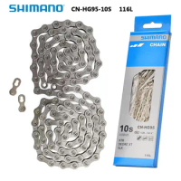 Shimano DEORE XT CN- HG95 10 Speed Bicycle Chain 10V 116 Links Road Mountain Bike Chain Fits XTR XT SLX Deore HG95 Cycling Parts