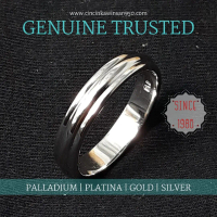 Cincin Pria Silver 950 P2031 – Cincin Nikah Tunangan Kawin Couple Premium Palladium Platinum Emas Pu