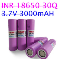 100% original 18650 battery 3.7V 3000mAh 30Q 18650 rechargeable battery High current suitable for flashlight batteries