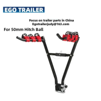 Ego Trailer 3 Bike Bicycle Bike Rack Cycle foldable Car Van Rear Carrier For Tow Ball Mount
