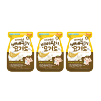 【ivenet】7M+ 優格豆豆餅 香蕉3包組 20g/包(優格餅乾 豆豆餅 韓國凍結乾燥技術 無添加 入口即融)