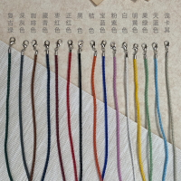 糖果色pu編織口罩掛繩掛脖兒童防丟繩子韓國裝飾掛鏈手工