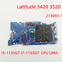 213093-1 For DELL Latitude 3420 3520 Laptop Motherboard with I5-1135G7 i7-1165G7 CPU UMA 100% Fully Tested