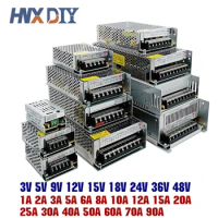 3V 5V 9V 12V 15V 18V 24V 36V Power Supply 1A 2A 3A 5A 6A 8A 10A 20A 50A Switching Power Supply 12 V Volt 220V to 12V AC-DC SMPS