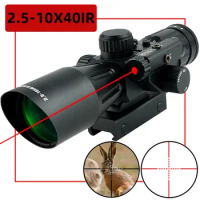 Tactical Rifle Scopes Red-laser Sight Outdoor Hunting Opticsl Reflex Rifle Scope Sniper Airsoft Integration Combo Riflescope