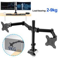 Single/Dual Monitor Desk Mount Holds Up To 19.84 Lbs Desk Mount Stand Adjustable Height and Angle for 17 To 32 Inch Screens