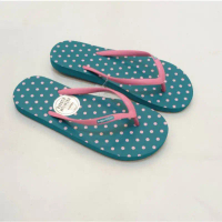 รองเท้าแตะลายจุด Hippo Bloo สีมิ้นท์ตัดชมพูโทนสีสดใส 12 สี รองเท้าอยู่บ้าน sandals ฮิปโป บลู คําแนะน