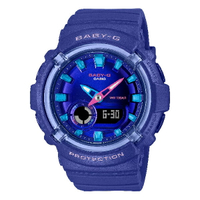 CASIO 卡西歐 BABY-G BGA-280 系列 BGA-280DN-2A 舞池霓虹燈指針腕錶 紫  43.4MM｜樂天全館特惠中★指定刷卡回饋10%