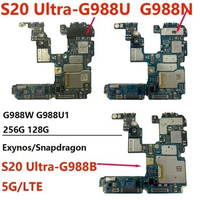 Motherboard For Samsung Galaxy S20 Ultra G988U G988W G988B/DS 4G LTE 5G Unlocked Clean IMEI 128G