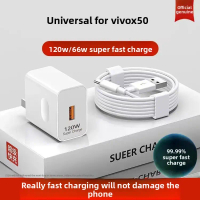 Compatible Vivo X50 Super Fast Charging Head 120W Flash Charger Cable Original Universal 6A Mobile P