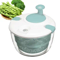 Salad Spinner Lettuce Greens Washer Dryer Drainer Crisper Strainer Quick And Easy Multi-Use Lettuce Spinner Vegetable Dryer