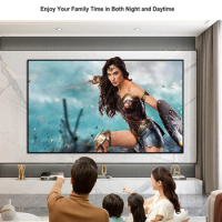 120inch 16:9 ALR Projector Screen Natte Black for Home Theater 4K Long Throw/ Short Throw video projection Room Screen Set