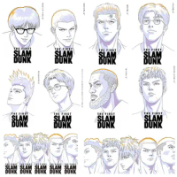 Anime 2023 movie Slam Dunk Kaede Rukawa Heat transfer vinyl Iron On Patches DIY stickers T-shirt Clothing decoration