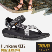 TEVA 抗菌 女 Hurricane XLT2 可調式 耐磨排汗運動織帶涼鞋(含鞋袋)_灰色