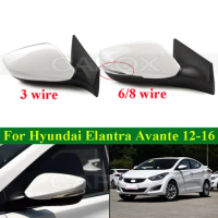 CAPQX For Hyundai Elantra Avante 2012-2016 Side Rearview Mirror Assembly Rearview Mirror With Turn Signal Heating Mirror Assy
