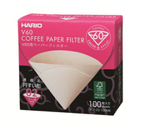 金時代書香咖啡 HARIO  V60 濾紙 02無漂白 100張盒裝 VCF-02-100MK