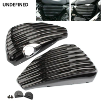 Motorcycle Oil Tank Side Battery Cover Fairing Guard Black For Harley Sportster Nightster XL Iron 883 1200 Forty-Eight 2004-2021