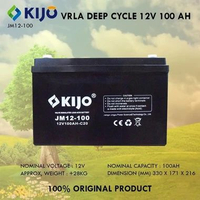 KIJO AKI KERING VRLA DEEP CYCLE 12V 100AH BATTERY BATERAI 12 V 100 AH