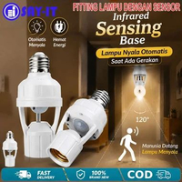 Fitting Lampu Sensor Gerak Infrared E27 Otomatis 240V 60W