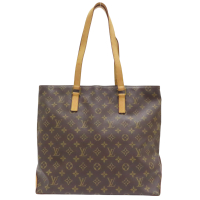 【二手名牌BRAND OFF】LOUIS VUITTON LV 路易威登 棕色 原花 帆布 Cabas Piano 天心包 肩背包 M51148