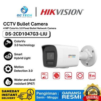 HIKVISION DS-2CD1047G3-LIU 4MP COLORVU AUDIO FIXED BULLET NETWORK CAMERA ORIGINAL GARANSI RESMI